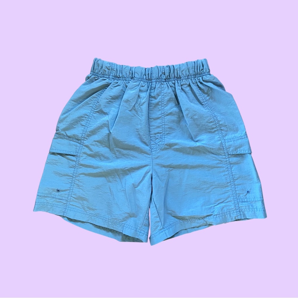 Vintage 90s Light Blue Swim Trunks 🔥